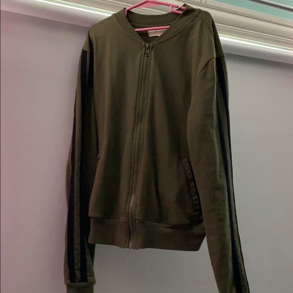 Green Military Bomber Jacket